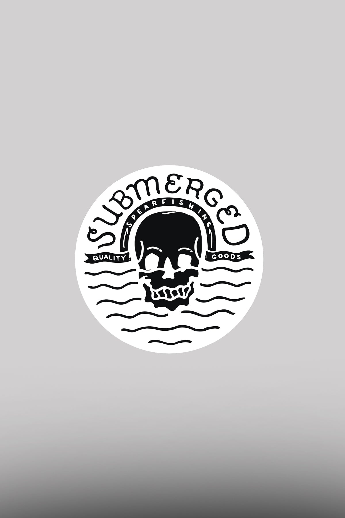 Sinking Skull Vinyl Sticker